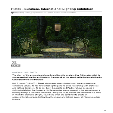 Lulop - Platek: Euroluce, International Lighting Exhibition